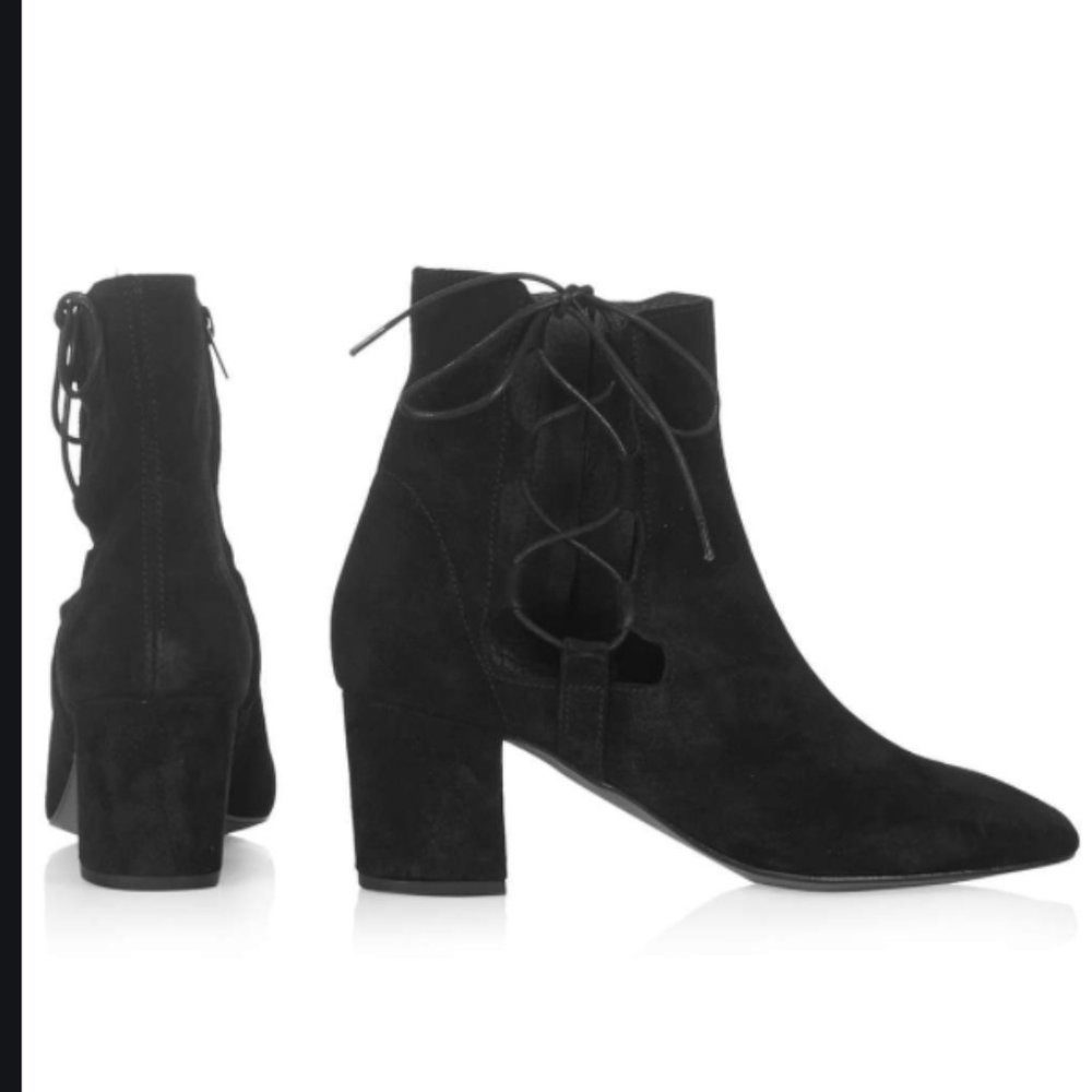 MADRID Ghillie Side Tie Ankle Boots (TopShop)